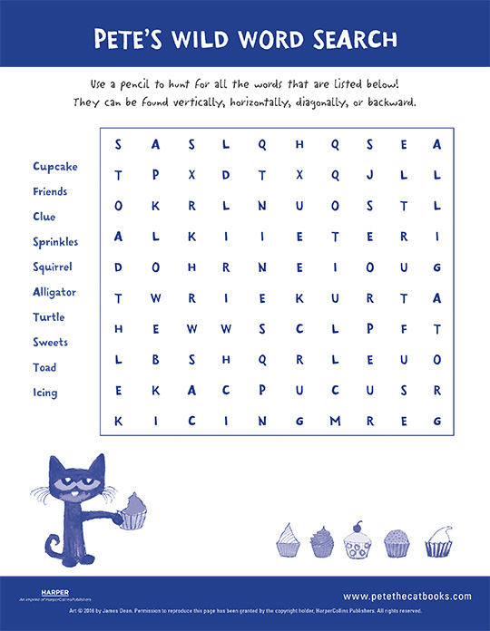 Pete’s Wild Word Search